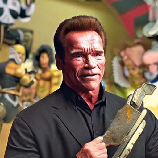 Prompt: schwarzenegger as a genshin impact character