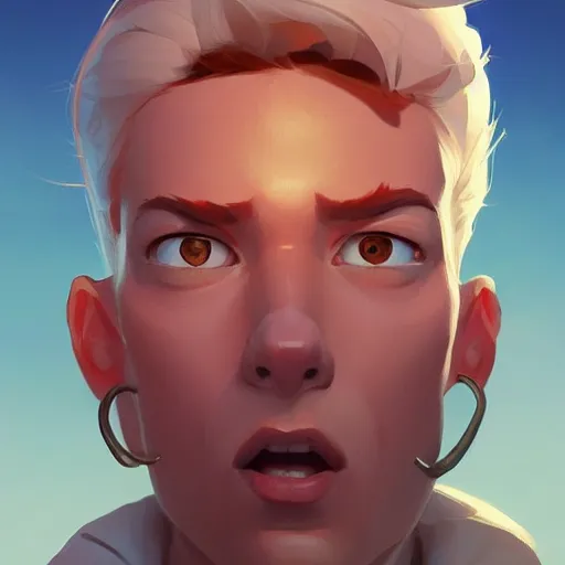 Prompt: face icon stylized minimalist m. a. s. h., loftis, cory behance hd by jesper ejsing, by rhads, makoto shinkai and lois van baarle, ilya kuvshinov, rossdraws global illumination