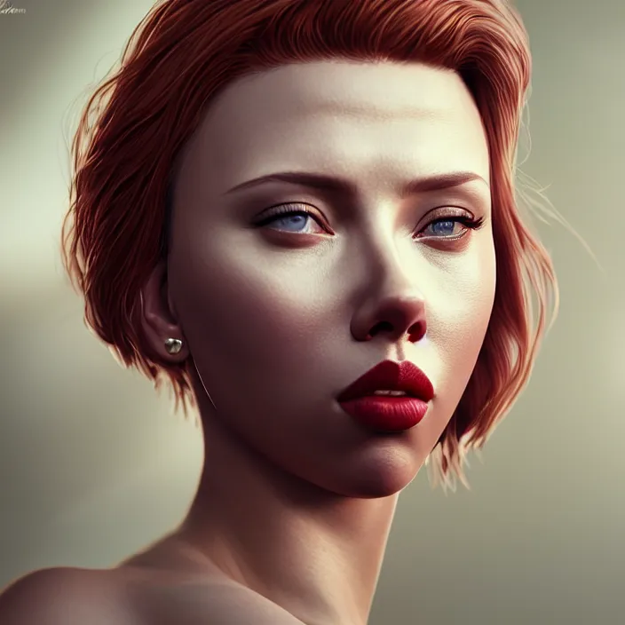 Prompt: scarlet johansson, fine, realistic, hyperrealistic, photorealistic, shaded, lighting, nixeu, ian, sprigger, wlop, popularity, choi, glamour, feminine, elegant, smooth, vibrant, focused, radiant, light, detailed, intricate, unreal, engine, 5, rendered, octane, rendered