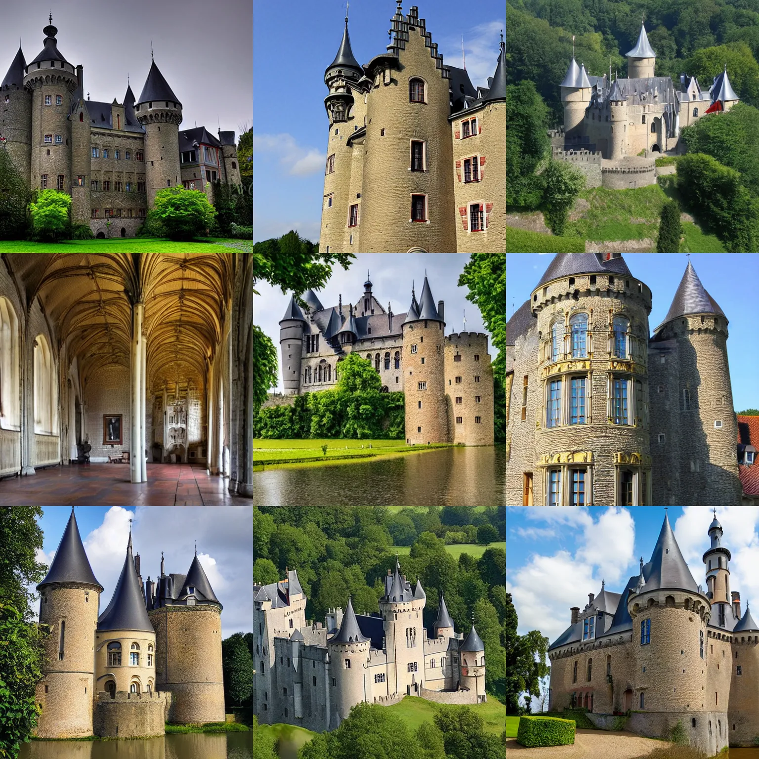 Prompt: 1 5 th century castle in belgium