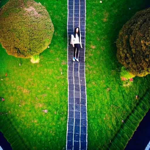 Image similar to drone images of the tallest person ever