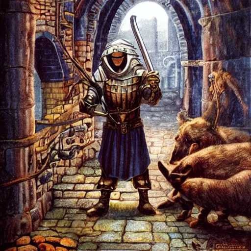 Image similar to medieval mischief, Stephen youll