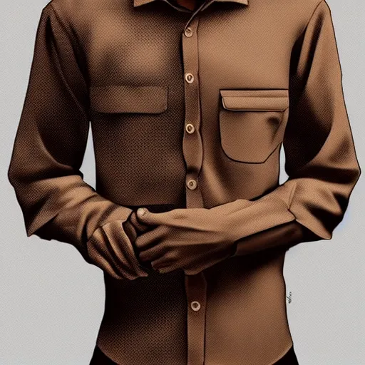 Prompt: realistic! portrait of young brown working man wearing a formal shirt, detailed digital art , trending on artstation, detailed digital art