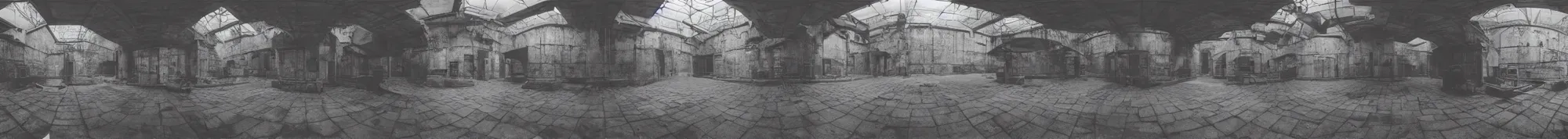 Image similar to photo of an immersive forgotten panopticon well with cctv cameras everywhere, photorealistic, higly detailed dark brutalist architechture, 3 6 0 picture, panorama, 3 5 mm slide, trending on flickr, in the style of francesca woodman, zachary corzine, zhelong xu