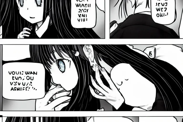 Image similar to kawaii whale checking her email, manga kaguya sama