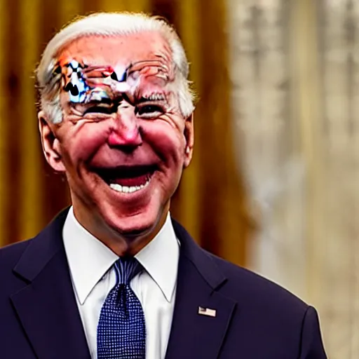 Image similar to joe biden as a clown