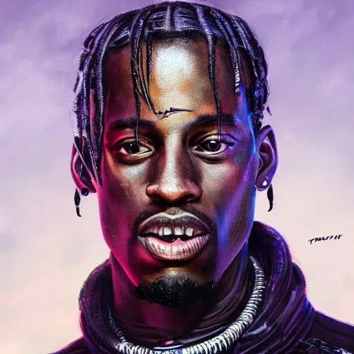 Prompt: concept art of travis scott as a king, artstation, hyperdetalied, 8 k, high quality,