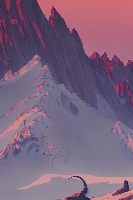 Image similar to mount akina, detailed, cel shaded, by makoto shinkai and moebius and anton fadeev and james gurney,