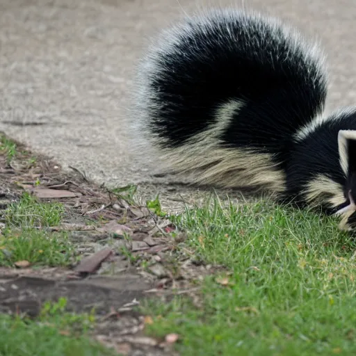 Image similar to a building sized skunk