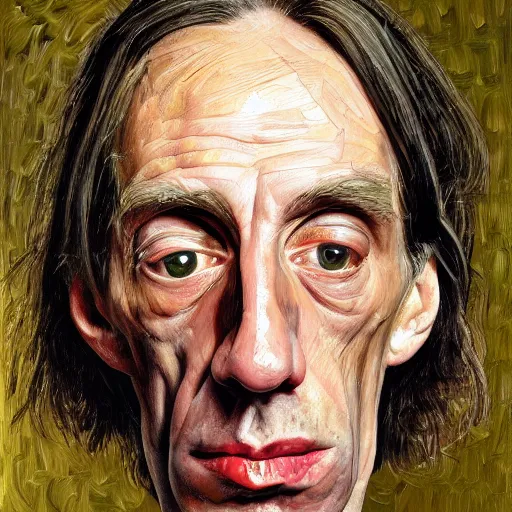 Prompt: high quality high detail painting by lucian freud, hd, iggy pop