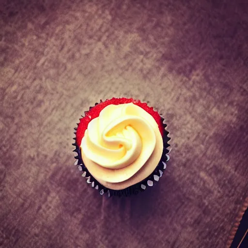 Image similar to high resolution photo of a cupcake, michelin star, very tasty, food photography, instagram, trending