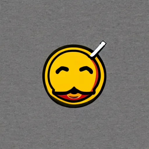 Image similar to smoking a crack pipe emoji