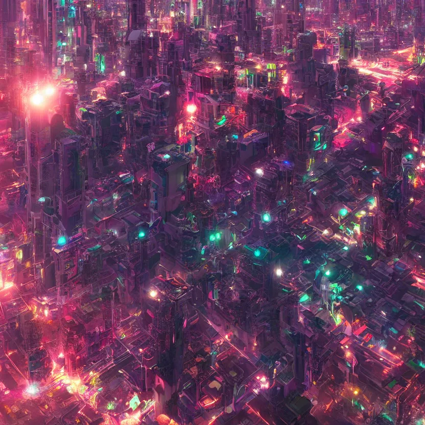 Prompt: An ultra-high resolution photograph of a colorful sci-fi fututistic city, sunrise, by Yoshitaka Amano and Alena Aenami, Trending on Artstation, nvidia, matte painting, unreal engine