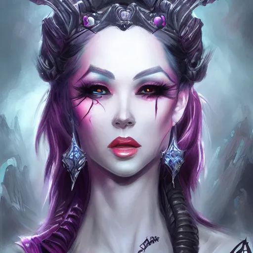 Image similar to liliana vess, dark fantasy, highly detailed, digital art, trending on artstation