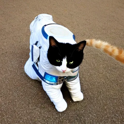 Prompt: cat in a astronaut suit