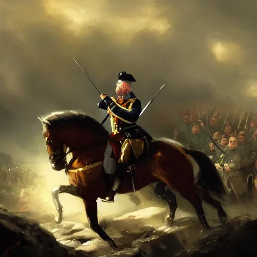 Prompt: king hugh o'donnell of ireland leading irish soldiers against the english in the 1 6 0 0 s, 4 k, concept art, by wlop, ilya kuvshinov, artgerm, krenz cushart, greg rutkowski, pixiv. cinematic dramatic atmosphere, sharp focus, volumetric lighting, cinematic lighting, studio quality