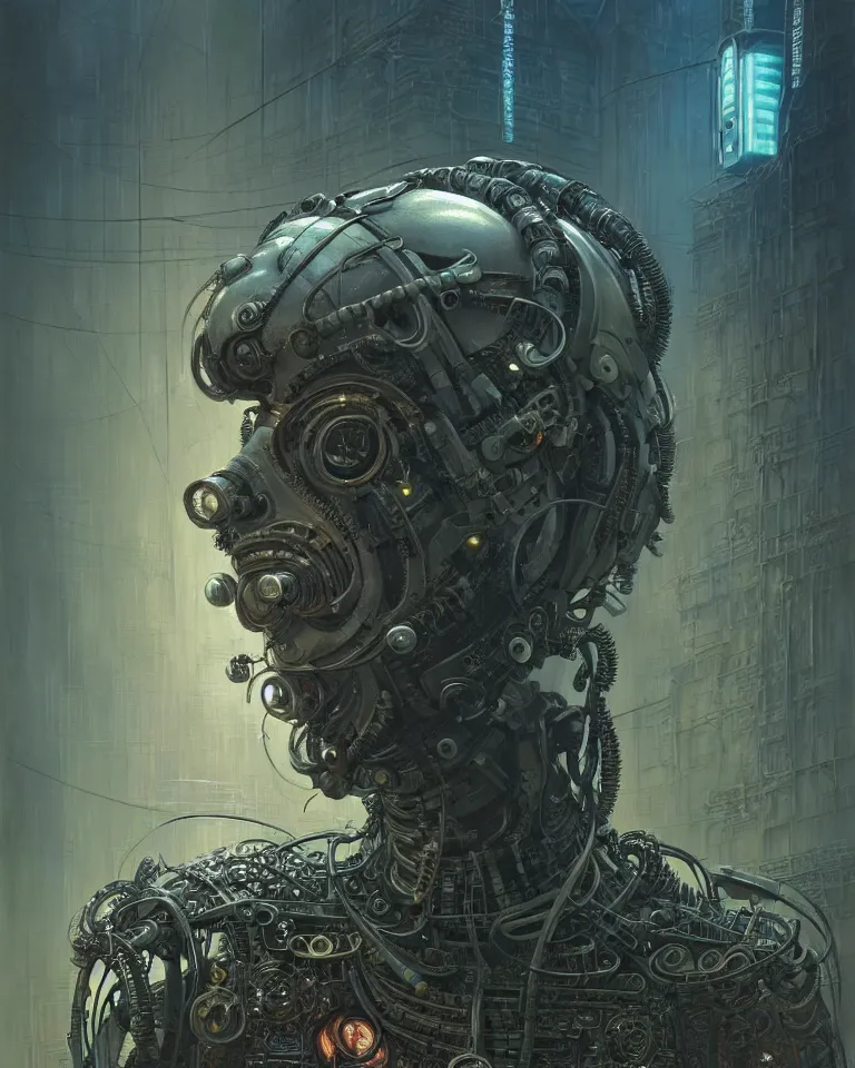 Image similar to low angle shot of a cyberpunk robot character in chernobyl, intricate, elegant, highly detailed, centered, digital painting, artstation, concept art, smooth, sharp focus, illustration, artgerm, tomasz alen kopera, peter mohrbacher, donato giancola, joseph christian leyendecker, wlop, boris vallejo