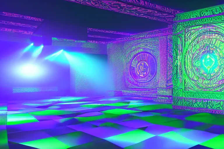 Prompt: photo of a DMT entiry, HD, volumetric lighting, highly detailed