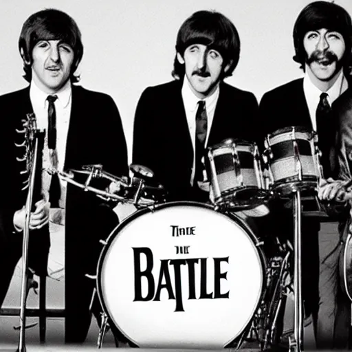 Prompt: the beatles band as beetles