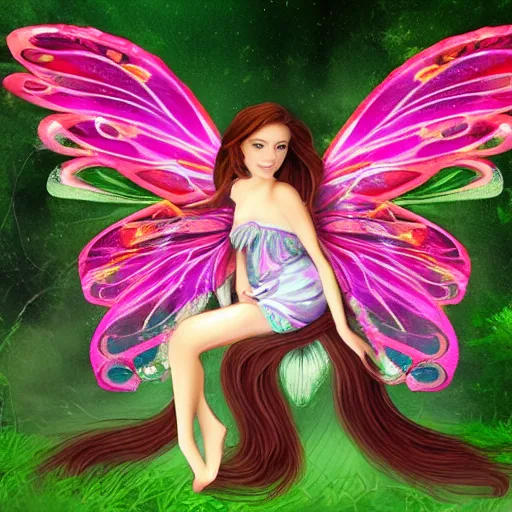 Image similar to beautiful fairy with wings