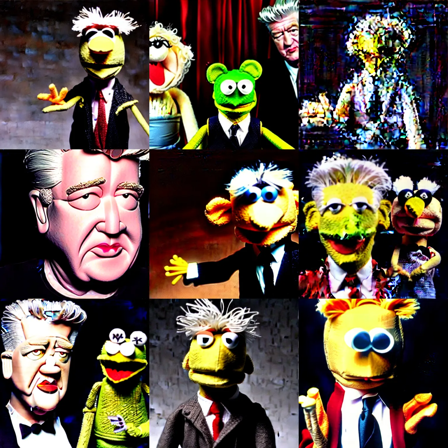 Prompt: david lynch as a muppet