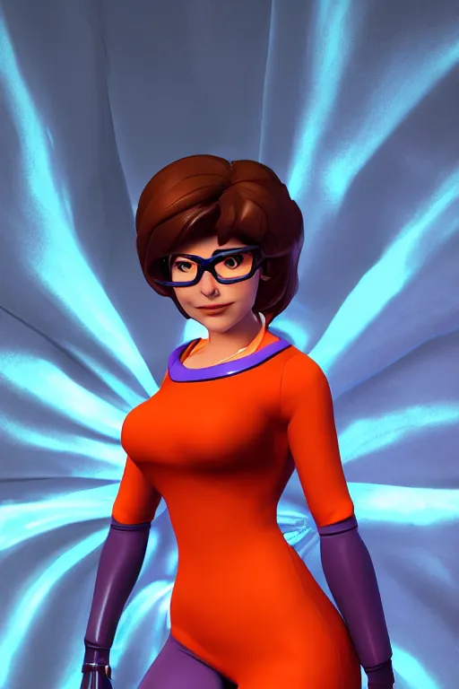 Velma from Scooby Doo, overwatch character art, 3D | Stable Diffusion