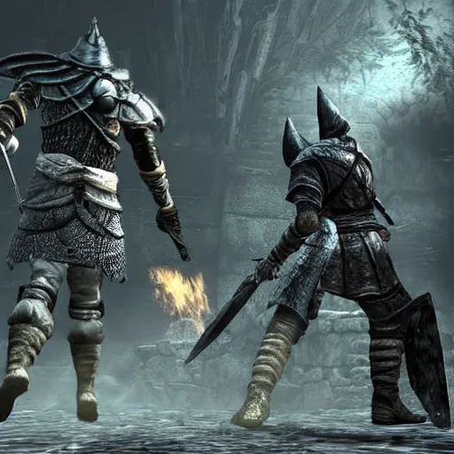 Prompt: screenshot dark souls