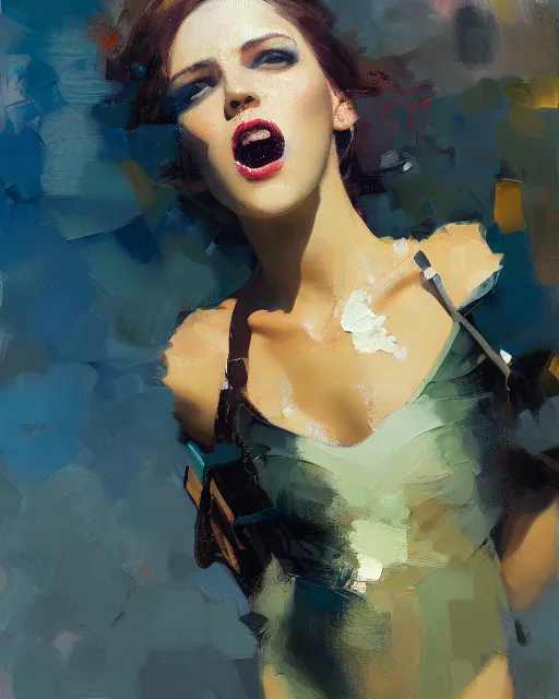 Image similar to bear everything gladly, ( impressionistic oil painting by malcom liepke ), alexi zaitsev, craig mullins, melinda matyas, tooth wu, wlop, denis sarazhin, bold brushstrokes, highly detailed, award winning, textured, masterpiece