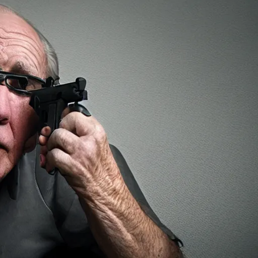 Image similar to old man playing csgo