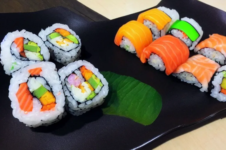 Prompt: The new McDonalds sushi roll