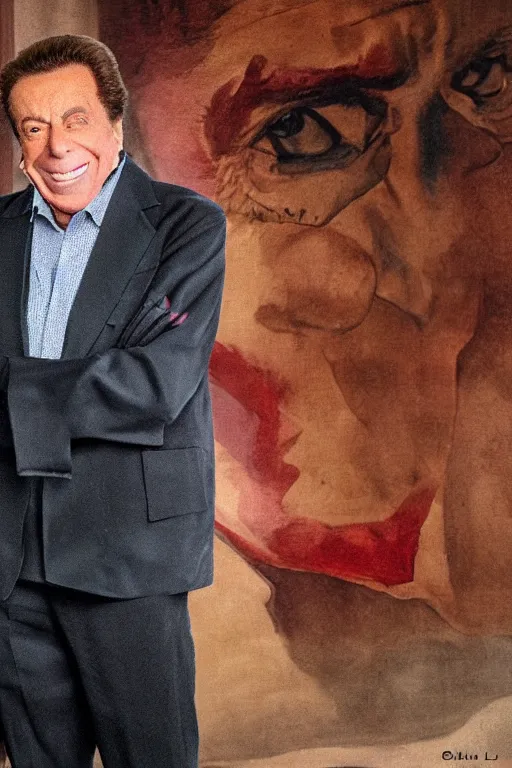 Prompt: silvio santos wearing the joker clothes, 8 k, hdr, great light, gustave courbet, annie leibowitz