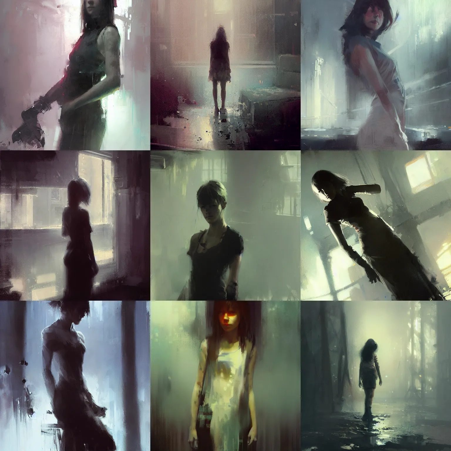 Prompt: she's the last one standing at the end of it all, by jeremy mann, ilya kuvshinov