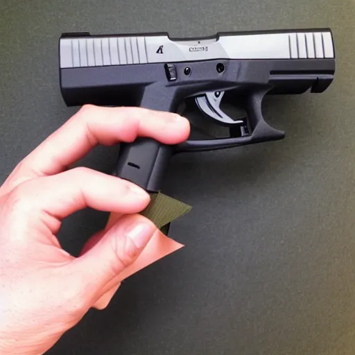 Image similar to origami glock 17