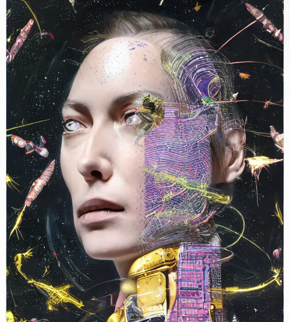 Prompt: hyperrealistic portrait of a woman monster astronaut, sofia coppola, full body portrait, well lit, intricate abstract. gucci style, intricate artwork, high detail, figurative art, multiple exposure, poster art, 3 d, by stanley kubrick and tooth wu and wlop and beeple, realistic, hyperdetailed, 8 k resolution.