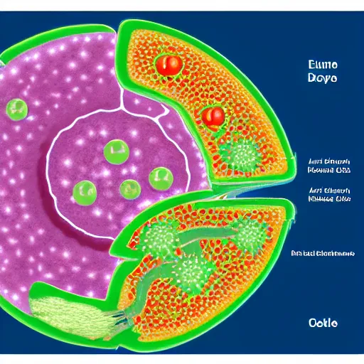 Image similar to diagram of eukaryotic cell with labels