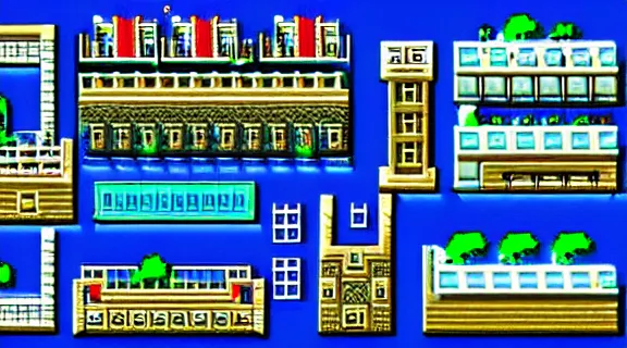 Prompt: pixelart overview of a beautiful city, #pixelart, deviantart