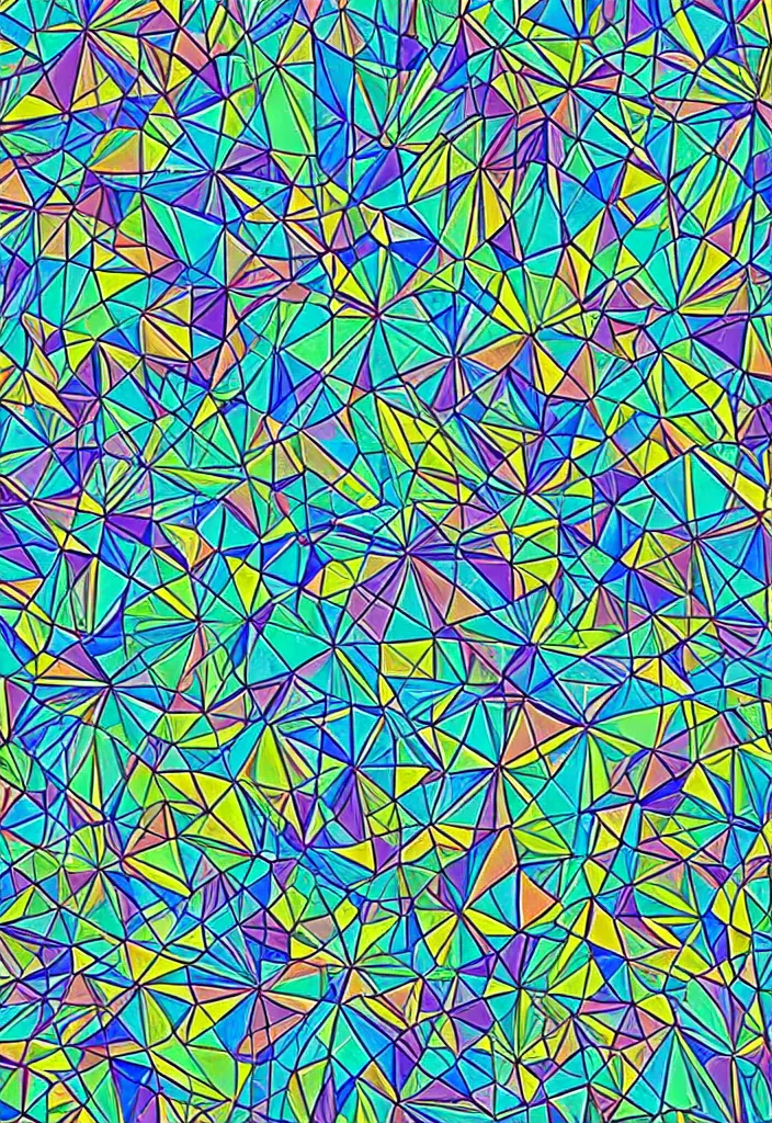 Image similar to Pattern in Amazonian colors. Geometric shapes.