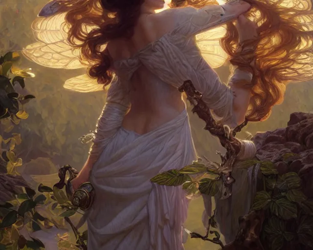 Image similar to photography of frederick judd waugh, deep focus, d & d, fantasy, intricate, elegant, highly detailed, digital painting, artstation, concept art, matte, sharp focus, illustration, hearthstone, art by artgerm and greg rutkowski and alphonse mucha