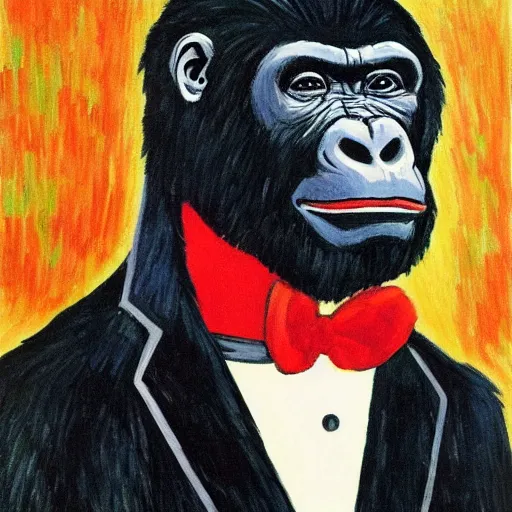 Another Gorilla Wearing a Tie