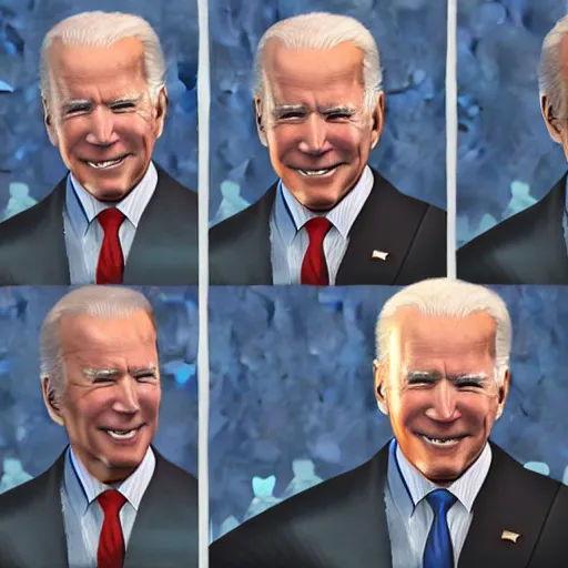 Image similar to Joe Biden in the style of FFXIV. Final Fantasy 14, portrait, highly detailed