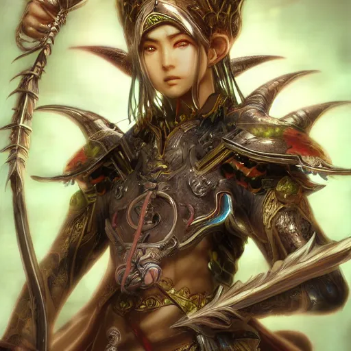 Image similar to ultra-detailed, HD semirealistic anime CG concept art digital painting of a self transforming machine elf, by Huang Guangjian, Fenghua Zhong, Ruan Jia, Xin Jin and Wei Chang. Realistic artwork of a Chinese videogame, gentle an harmonic colors.