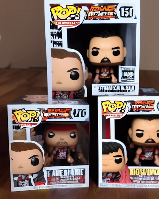 Image similar to A WWE wrestle Funko Pop. Photographic, photography