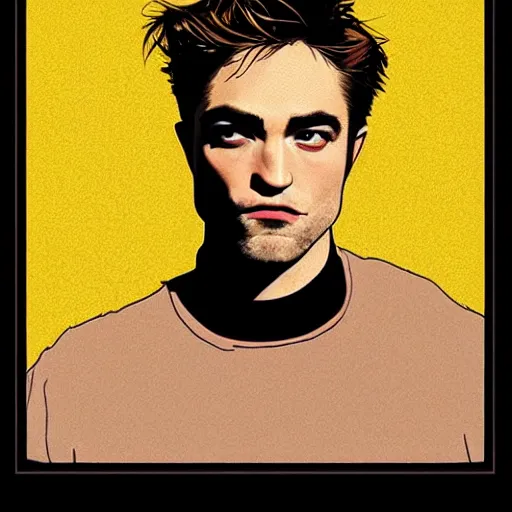 Image similar to “ robert pattinson retro minimalist portrait by jean giraud, moebius, sharp, smooth face, comic, 8 k ”