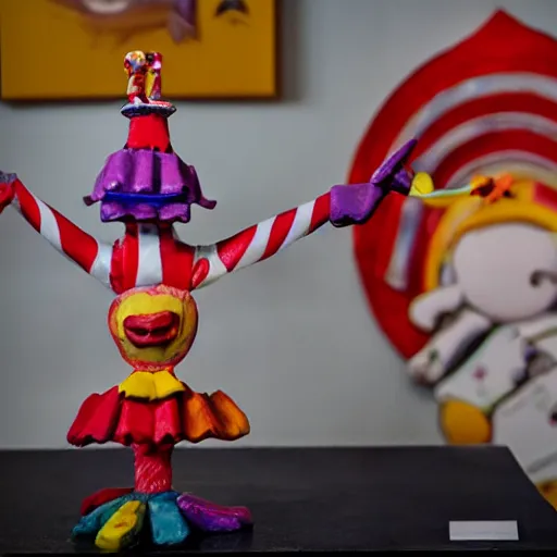 Image similar to circus freak sculpture toy on display