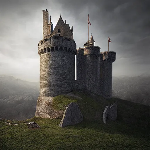 Prompt: castle by Michal Karcz