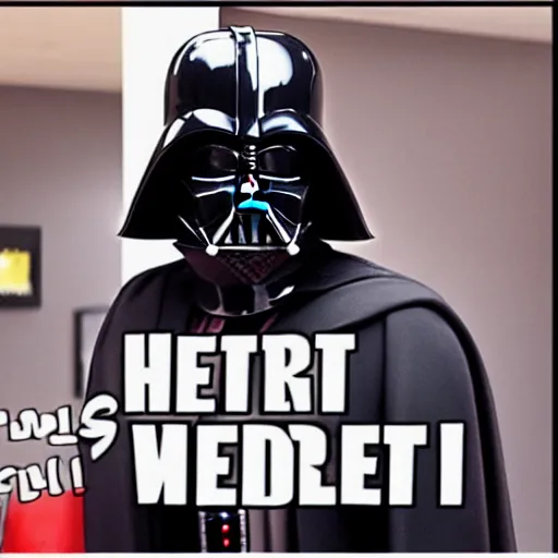 Prompt: Darth Vader as a hot anime girl