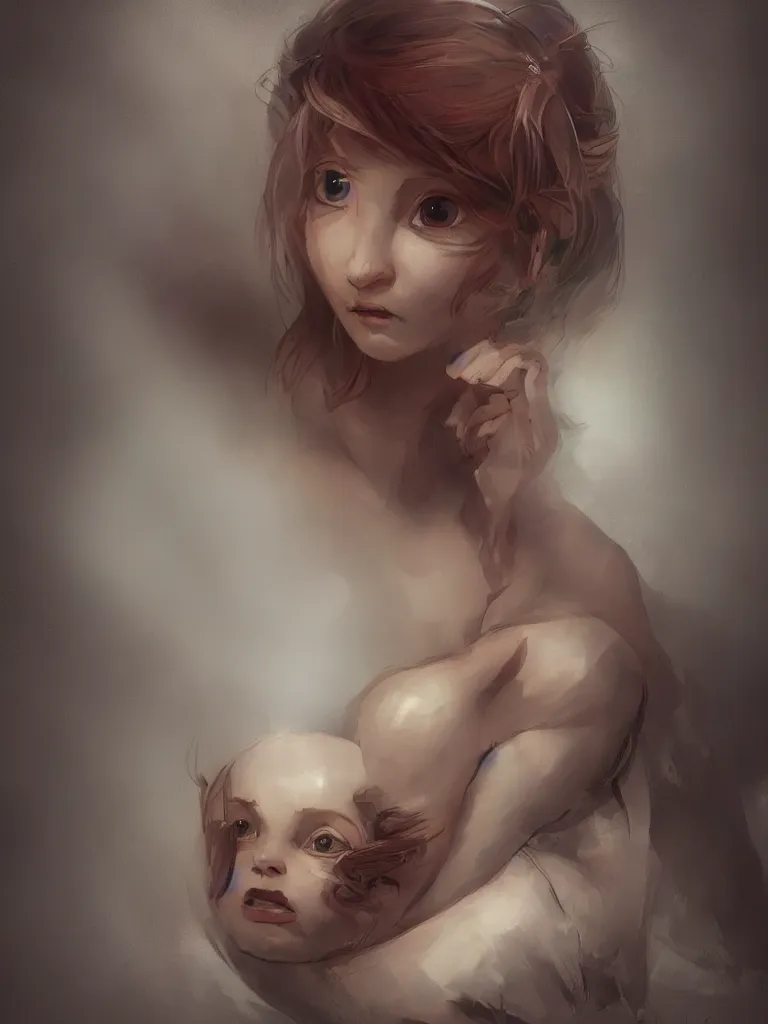 Image similar to tenderness by arcane concept artists, blunt borders, rule of thirds