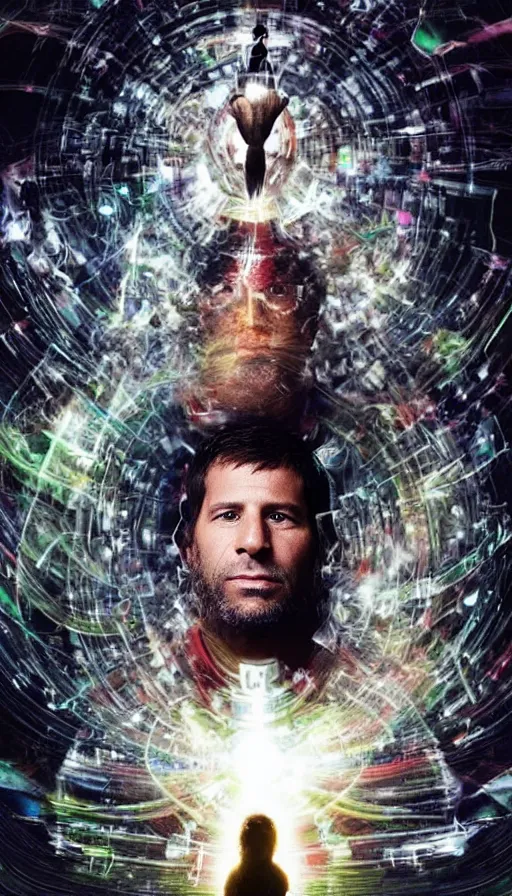 Image similar to portrait of a digital shaman, by zack snyder