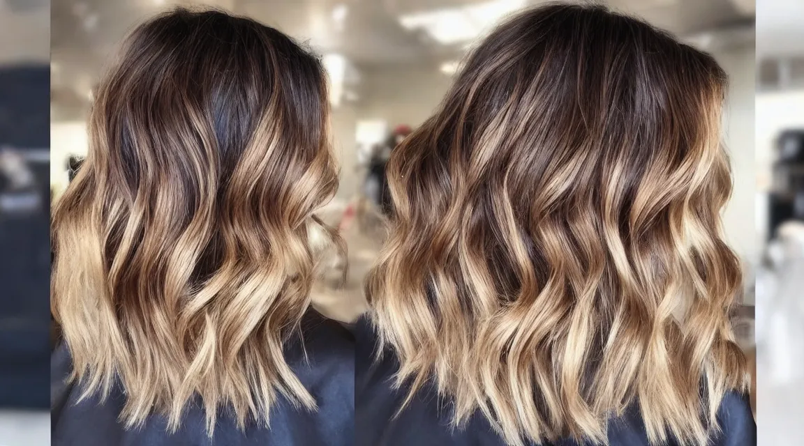 Prompt: gorgeous haircut with balayage