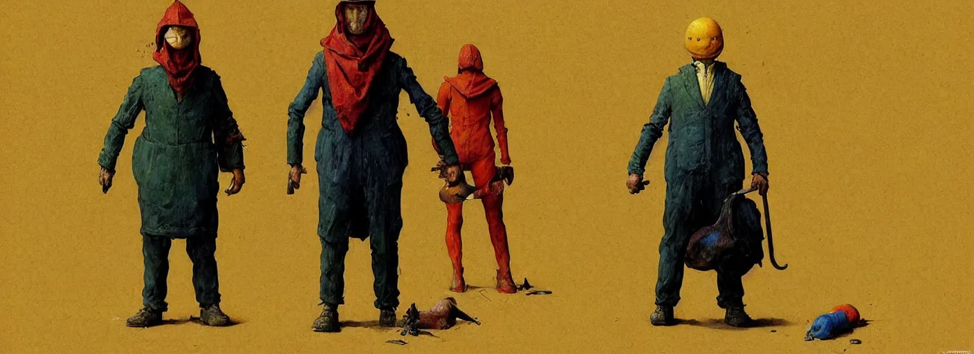 Image similar to full - body portrait surreal colorful clay fighting artstation rpg gentleman character concept art anatomy, action pose, very coherent and colorful high contrast masterpiece by norman rockwell franz sedlacek hieronymus bosch dean ellis simon stalenhag rene magritte gediminas pranckevicius, dark shadows, sunny day, hard lighting, reference sheet white! background